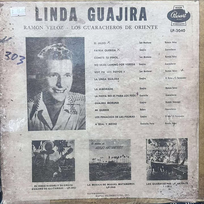 RAMÓN VELOZ Y LOS GUARACHEROS DE ORIENTE - LINDA GUARIJA LP (DE EPOCA)