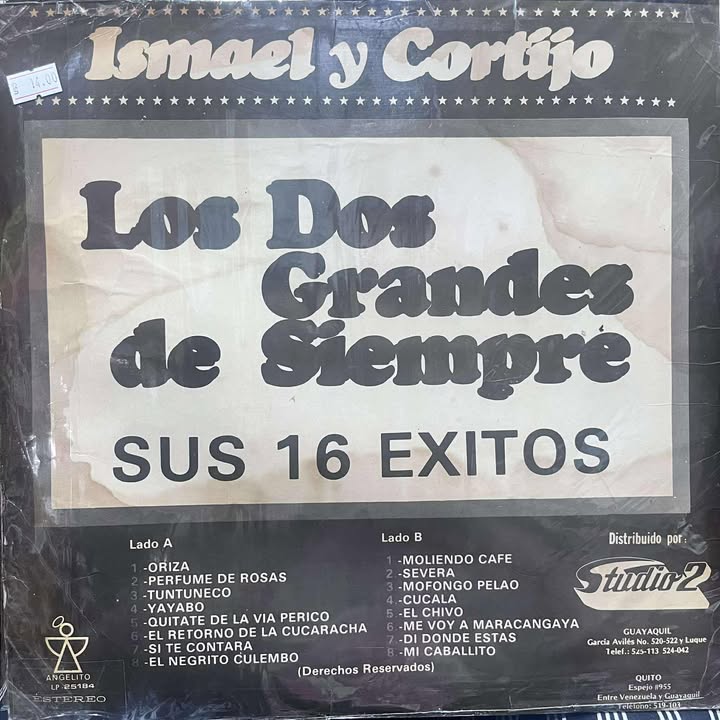 ISMAEL Y CORTIJO - LOS DOS GRANDES DE SIEMPRE LP (DE EPOCA)