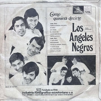 LOS ANGELES NEGROS - COMO QUISIERA DECIRTE LP (DE EPOCA)