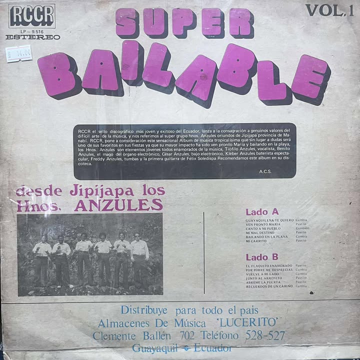 HNOS ANZULES - SUPER BAILABLES VOL.1 LP (DE EPOCA)