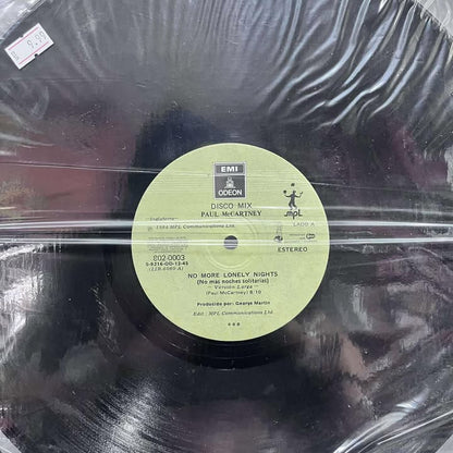 PAUL MCCARTNEY - SILLY LOVE SONGS/NO MORE LONELY NIGHTS LP (DE EPOCA)