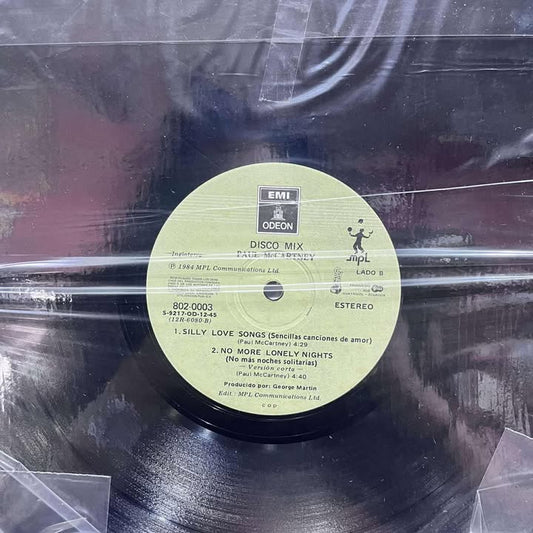 PAUL MCCARTNEY - SILLY LOVE SONGS/NO MORE LONELY NIGHTS LP (DE EPOCA)