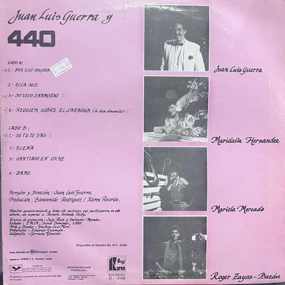 JUAN LUIS GUERRA Y 4.40 - MUDANZA Y ACARREO LP (DE EPOCA)