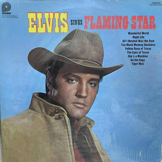 ELVIS PRESLEY - SINGS FLAMING START LP (DE EPOCA)