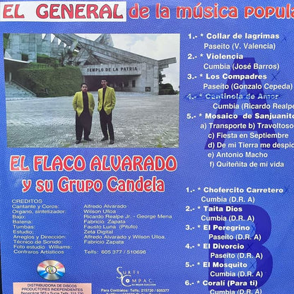 EL FLACO ALVARADO - EL GENERAL DE LA MUSICA POPULAR VOL. 2 LP (DE POCA)