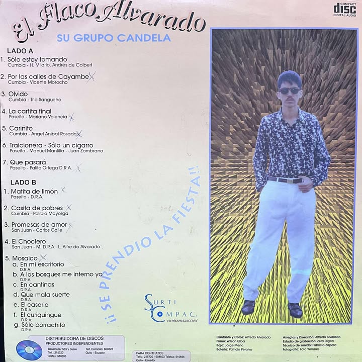 EL FLACO ALVARADO - SE PRENDIO LA FIESTA  LP (DE EPOCA)
