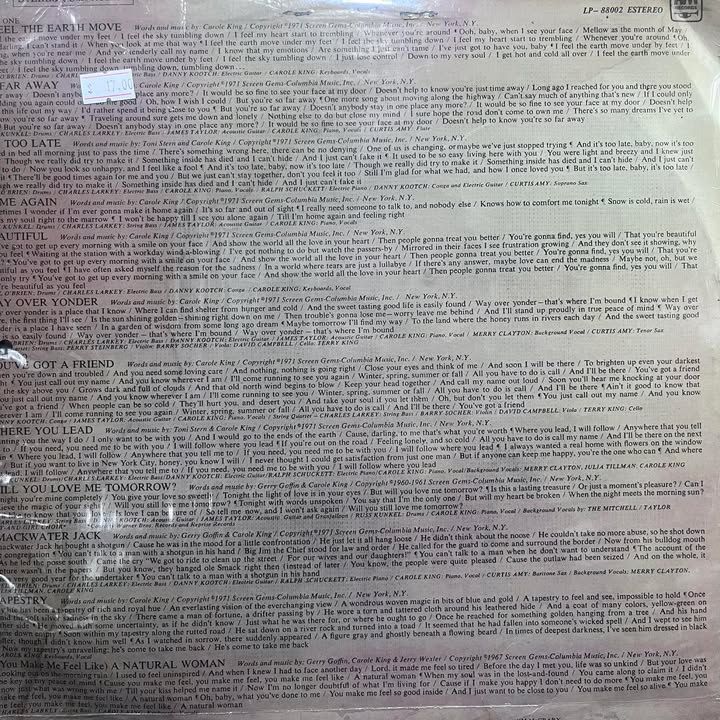 CAROLE KING  - TAPESTRY LP (DE EPOCA)