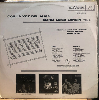 MARIA LUISA LANDIN - CON LA VOZ DEL ALMA  LP