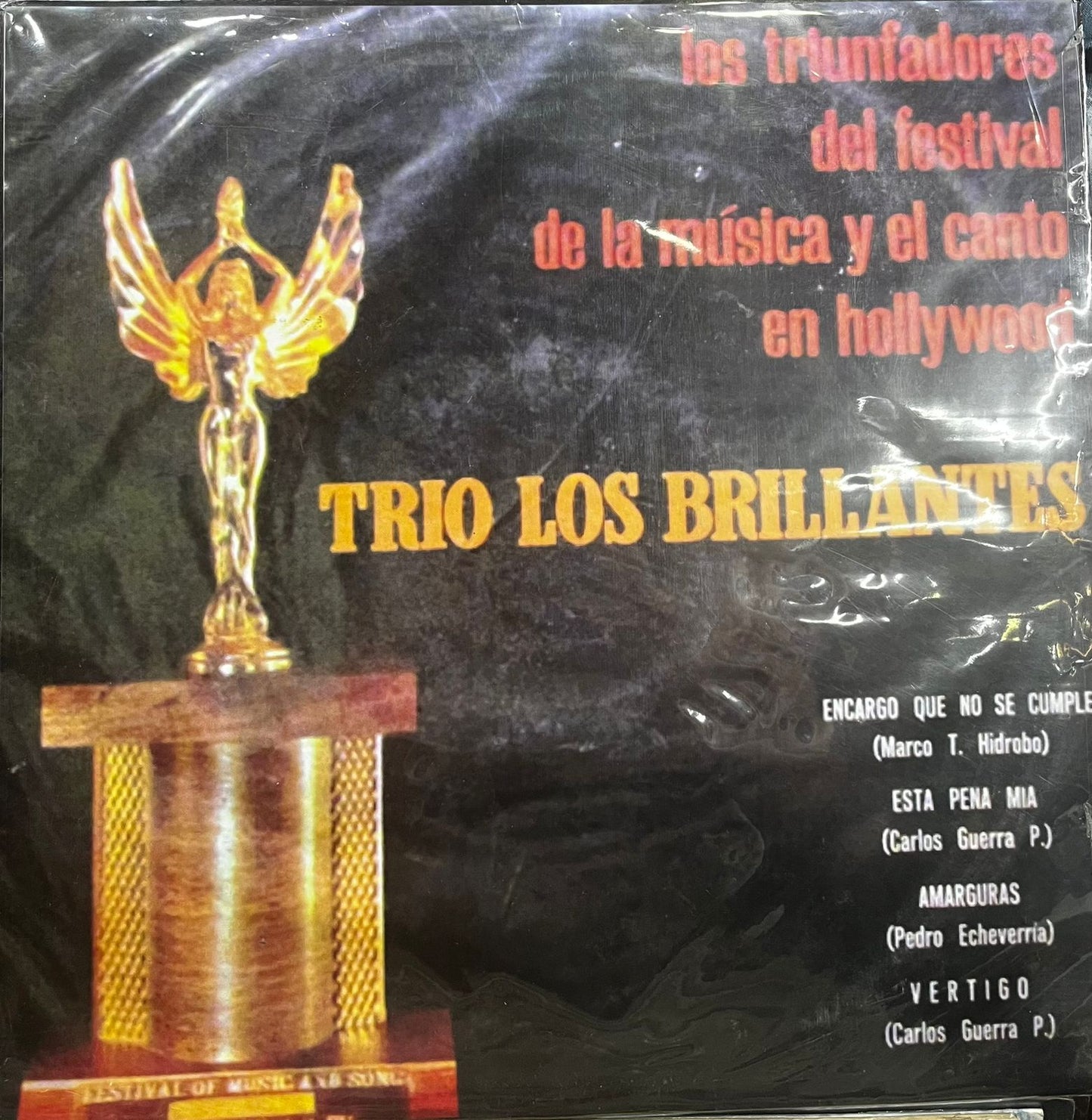 TRIO LOS BRILLANTES - LOS TRIUNFADORES DEL FESTIVAL DE LA MUSICA Y EL CANTO EN HOLLYWOOD LP
