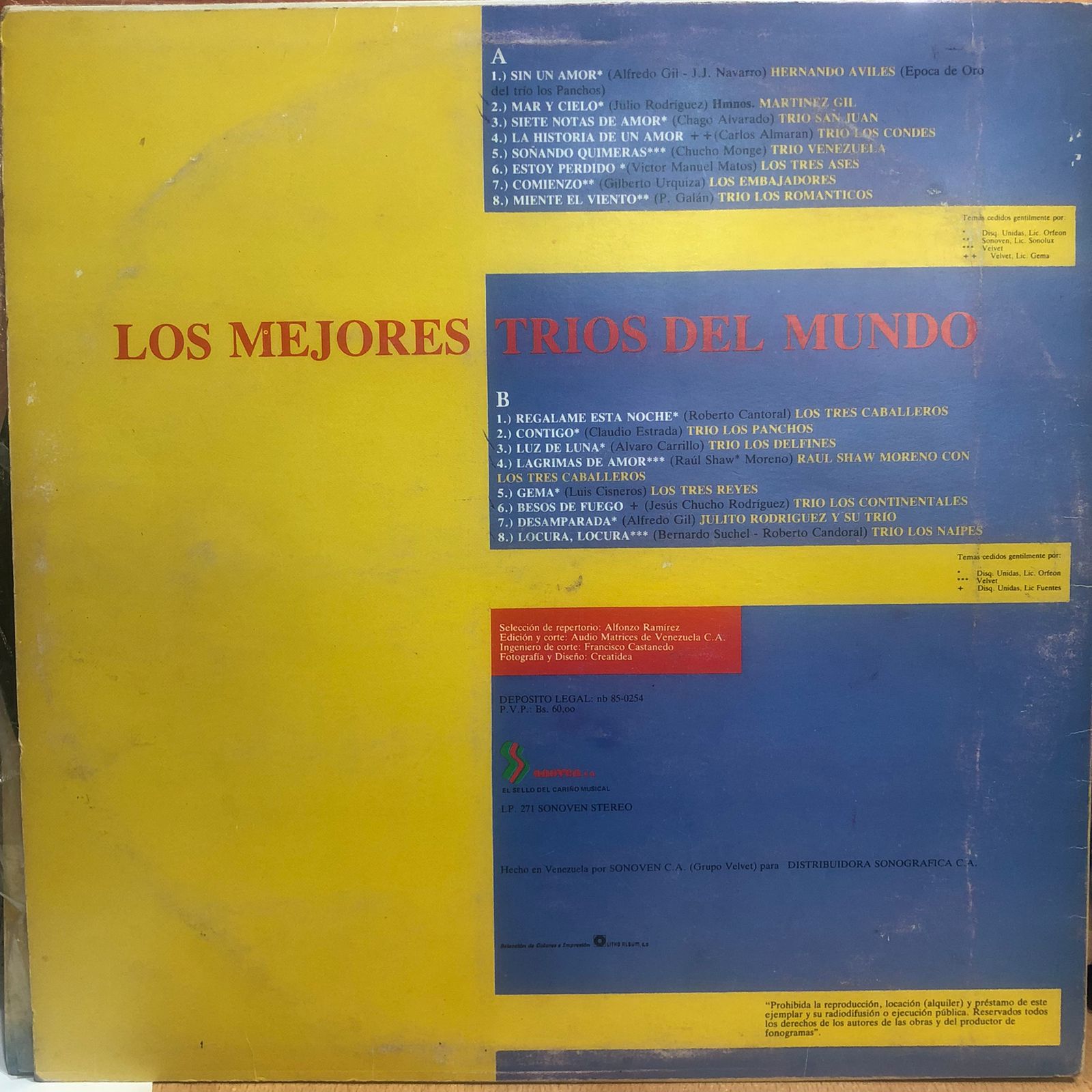 LOS MEJORES TRIOS DEL MUNDO VOL.3 LP – Circulo Musical