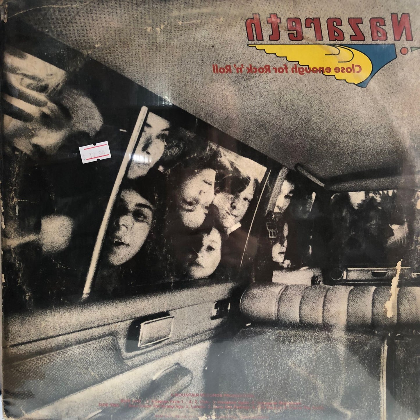 NAZARETH - CLOSE ENOUGH FOR ROCK N ROLL  LP