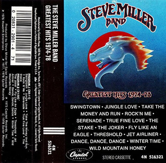 THE STEVE MILLER BAND - GREATEST HITS 1974-78  CASSETTE