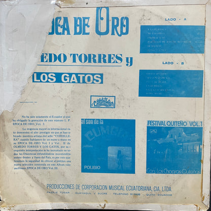 OLMEDO TORRES Y LOS GATOS - EPOCA DE ORO VOLUMEN 3 LP