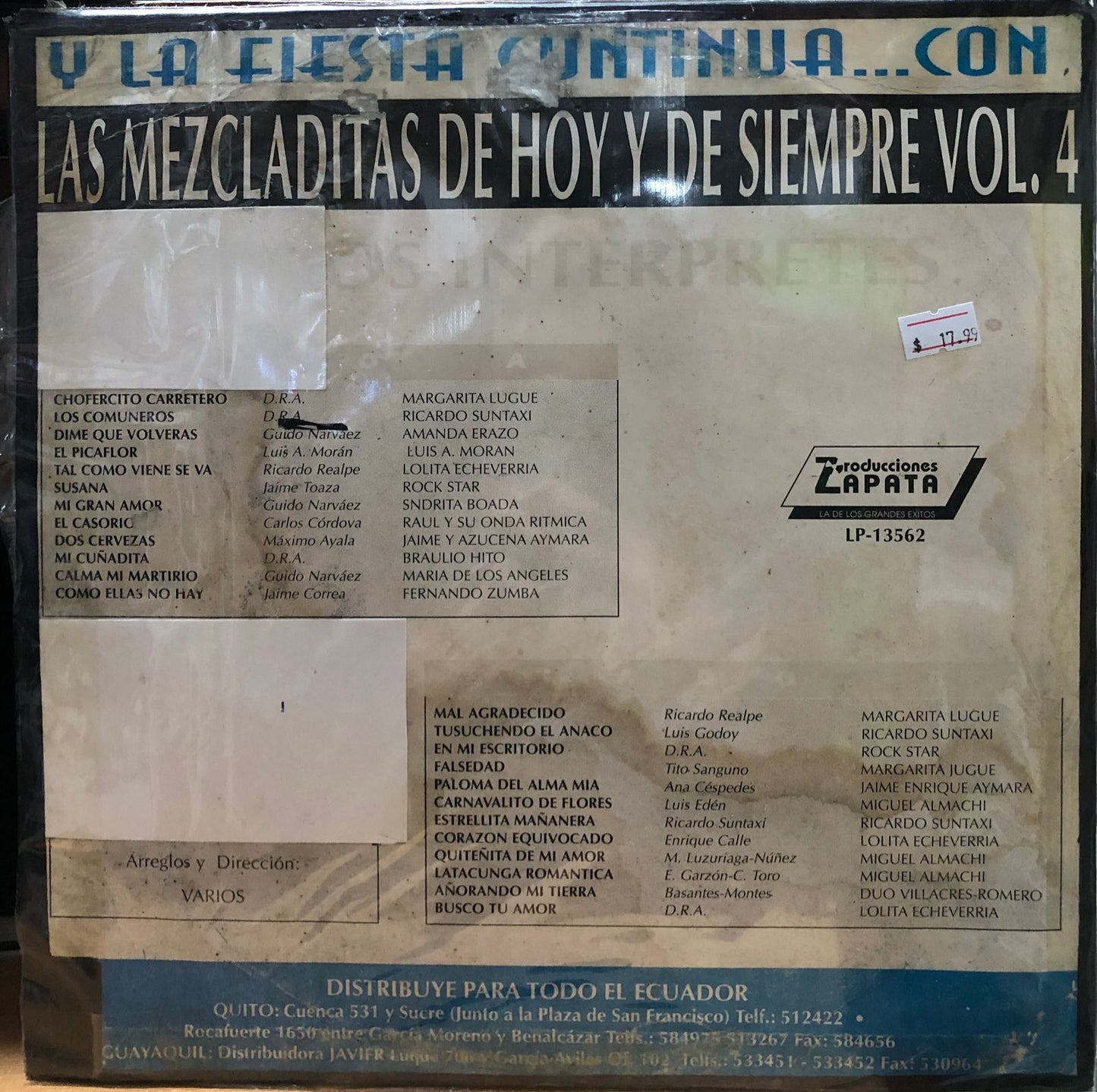 LAS MEZCLADITAS DE HOY Y SIEMPRE VOL.4 LP