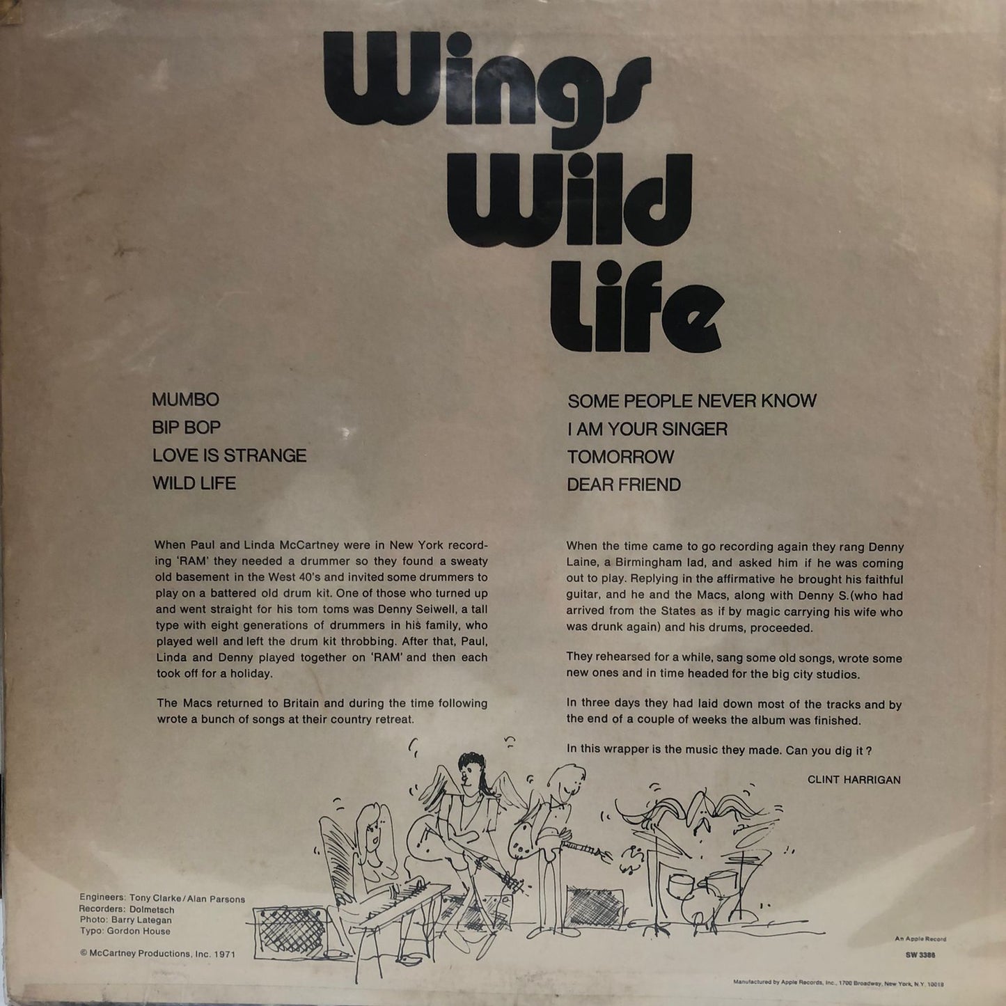 WINGS - WILD LIFE  LP