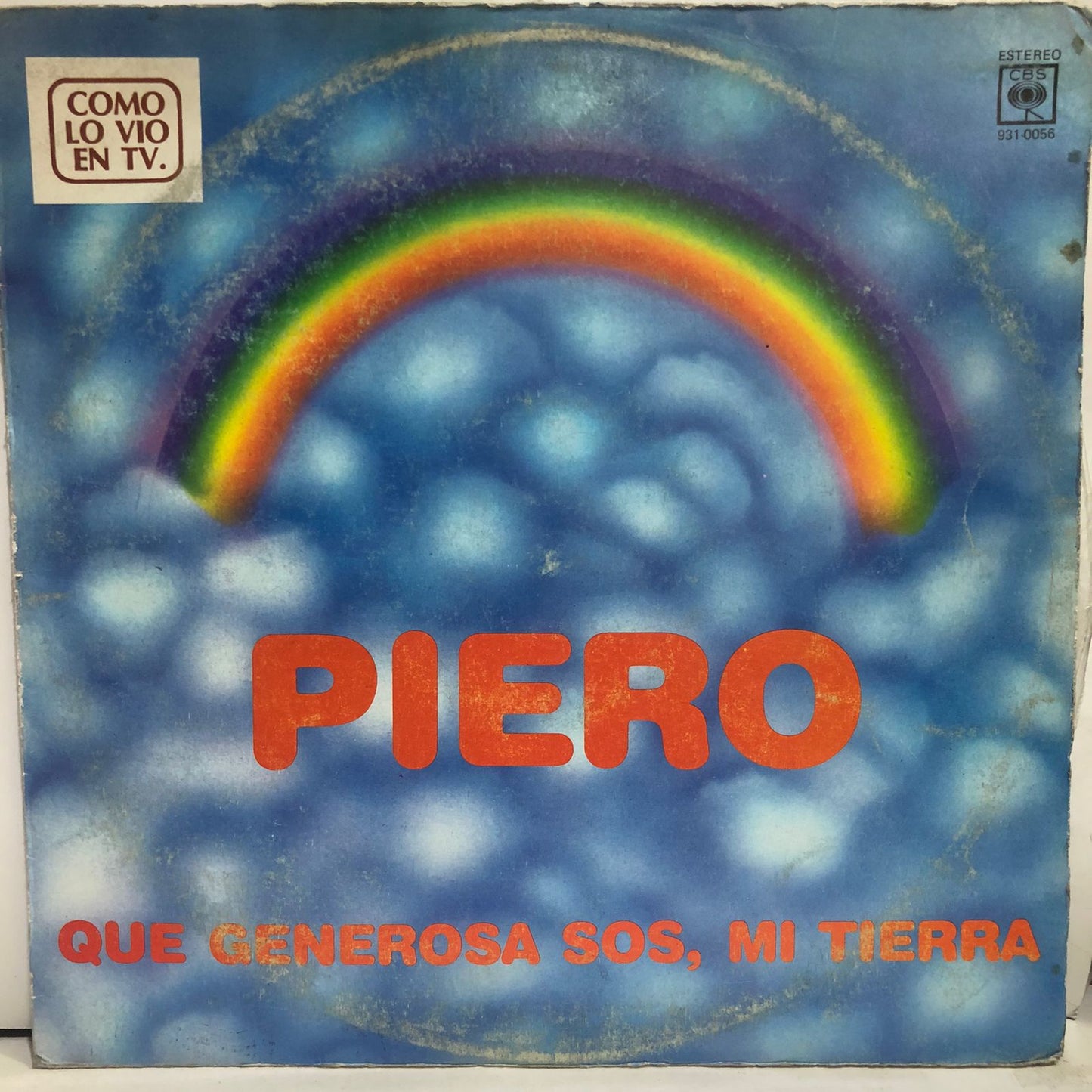 PIERO - QUE GENEROSA SOS, MI TIERRA LP