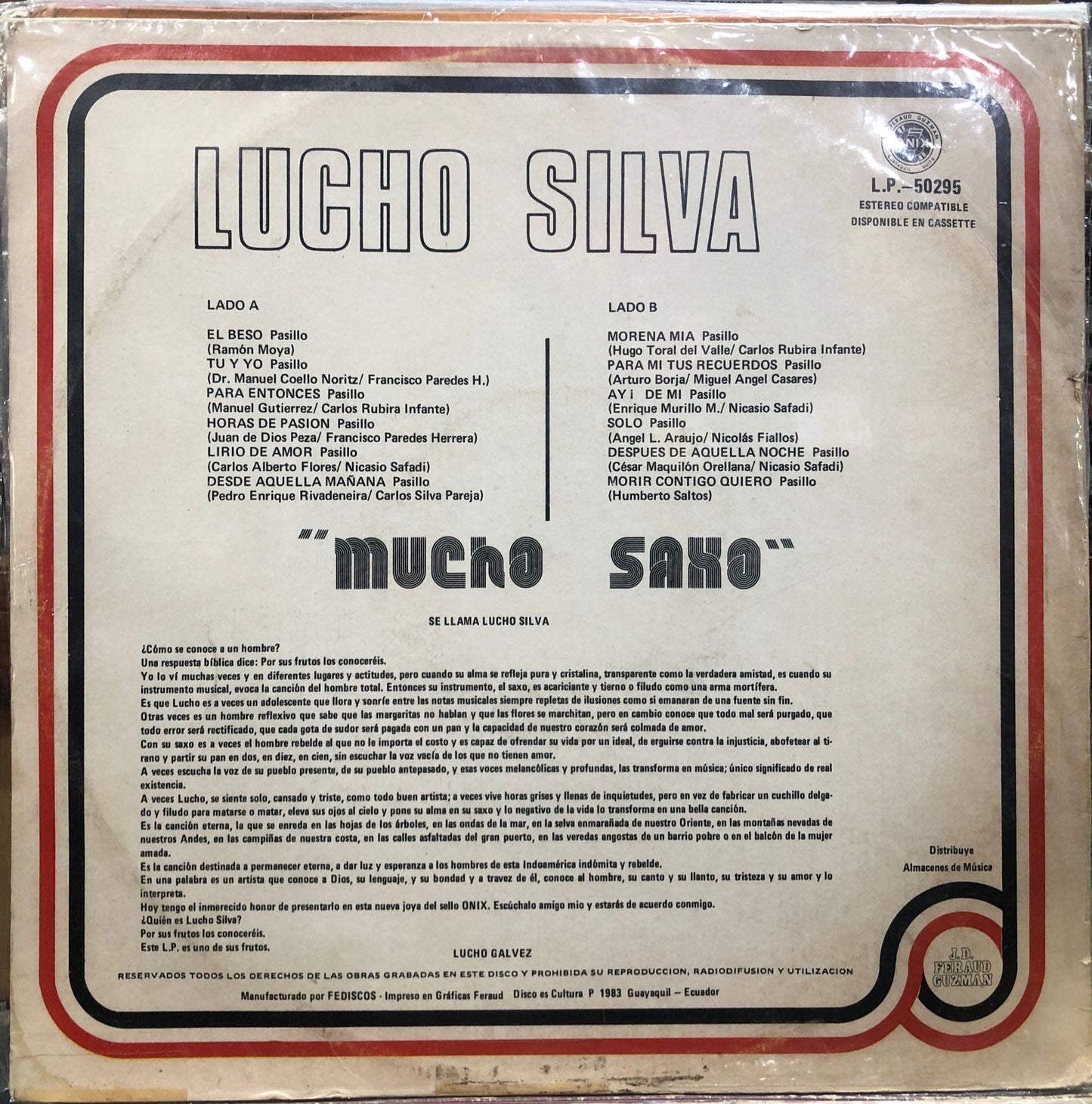 LUCHO SILVA - MUCHO SAXO LP