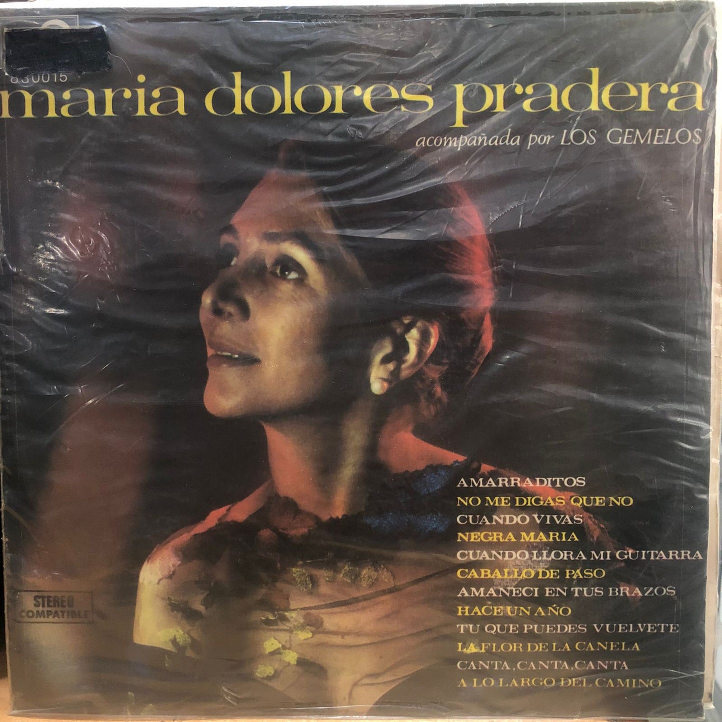 MARIA DOLORES PRADERA - ACOMPAÑADA POR LOS GEMELOS LP ZAFIRO