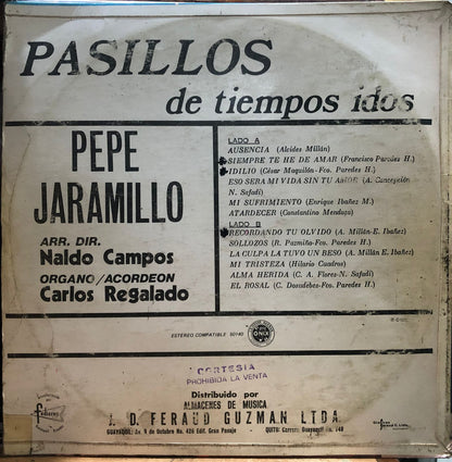 PEPE JARAMILLO - PASILLOS DE TIEMPOS IDOS LP