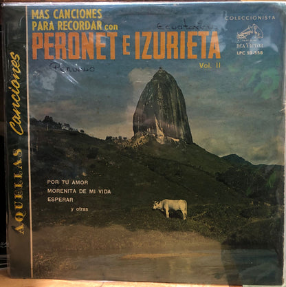 PERONET E IZURIETA - MAS CANCIONES PARA RECORDAR LP