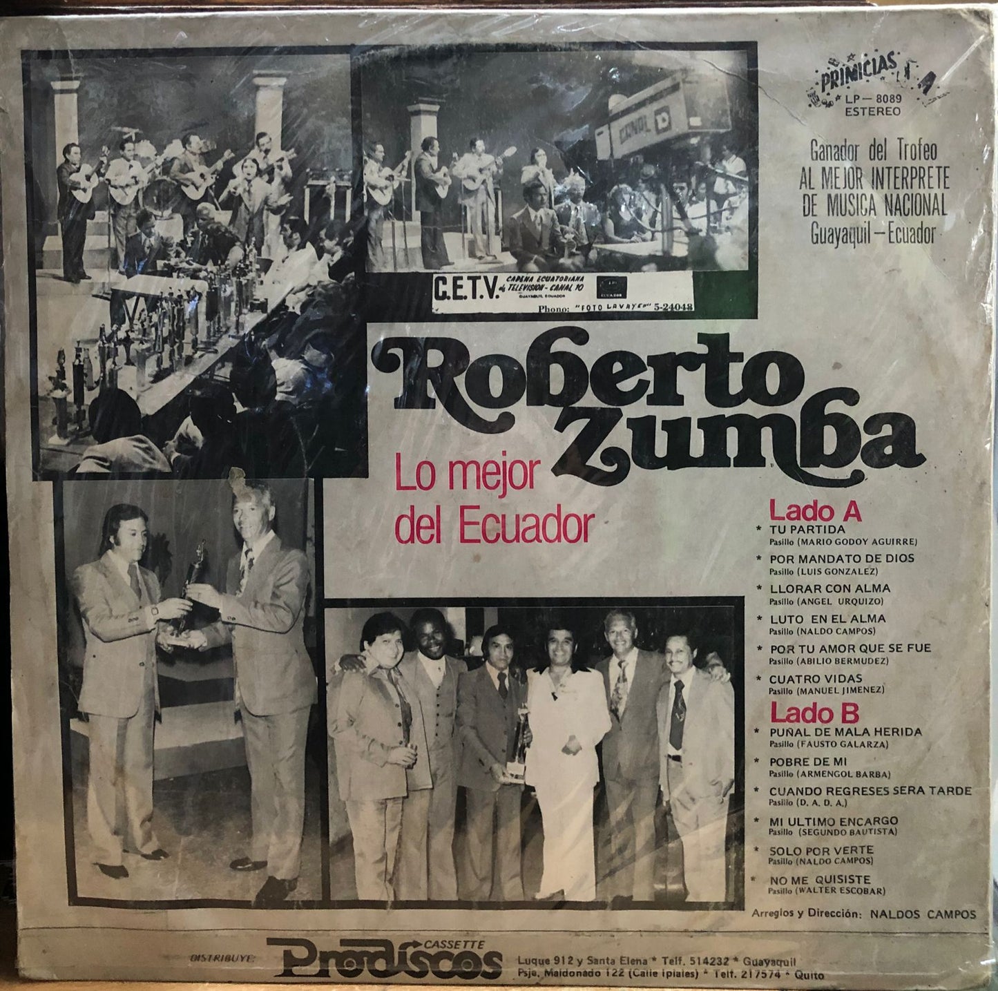 ROBERTO ZUMBA - LO MEJOR DEL ECUADOR LP