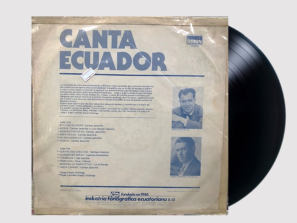 CANTA ECUADOR - VARIOS INTERPRETES LP