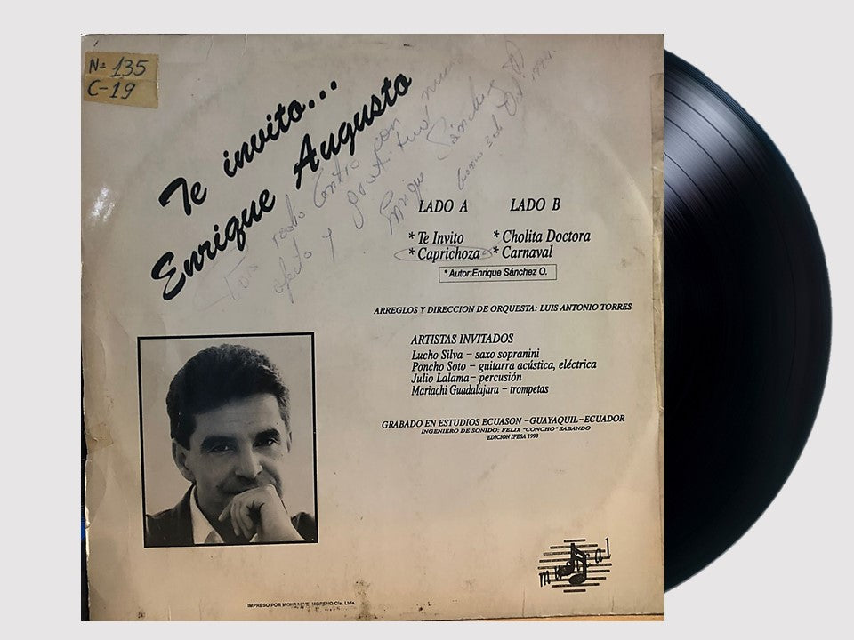 ENRIQUE AUGUSTO - TE INVITO LP (DE EPOCA)