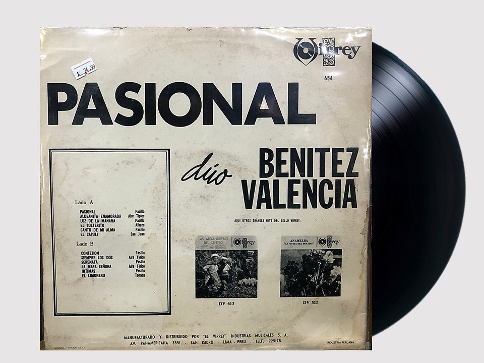 BENITEZ - VALENCIA - PASIONAL LP