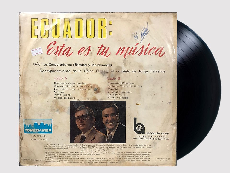 DUO LOS EMPERADORES - ECUADOR: ESTA ES TU MUSICA LP