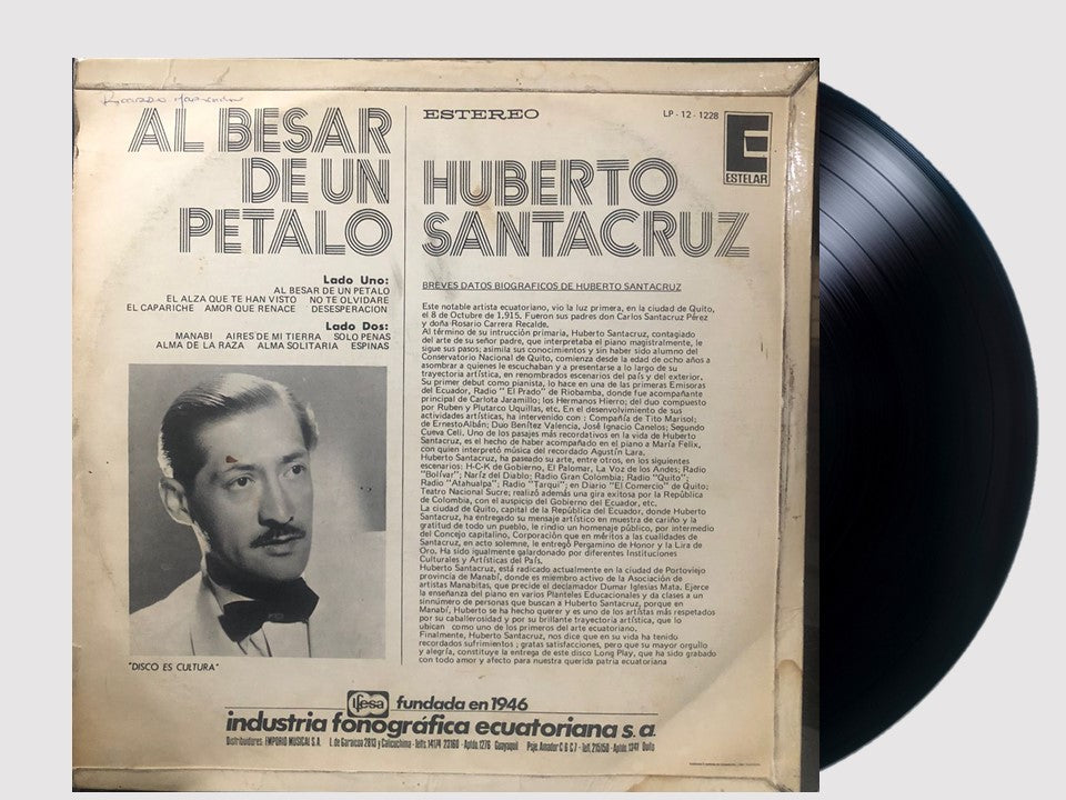 HUBERTO SANTACRUZ - AL BESAR DE UN PETALO LP