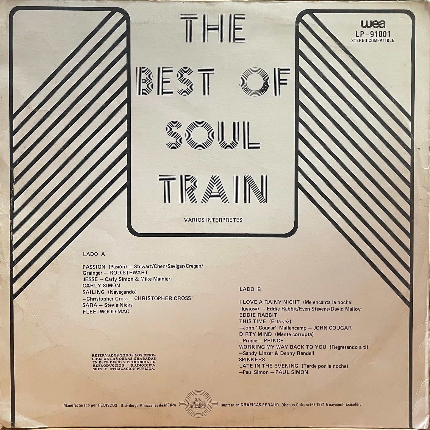 SOUL TRAIN - THE BEST OF LP