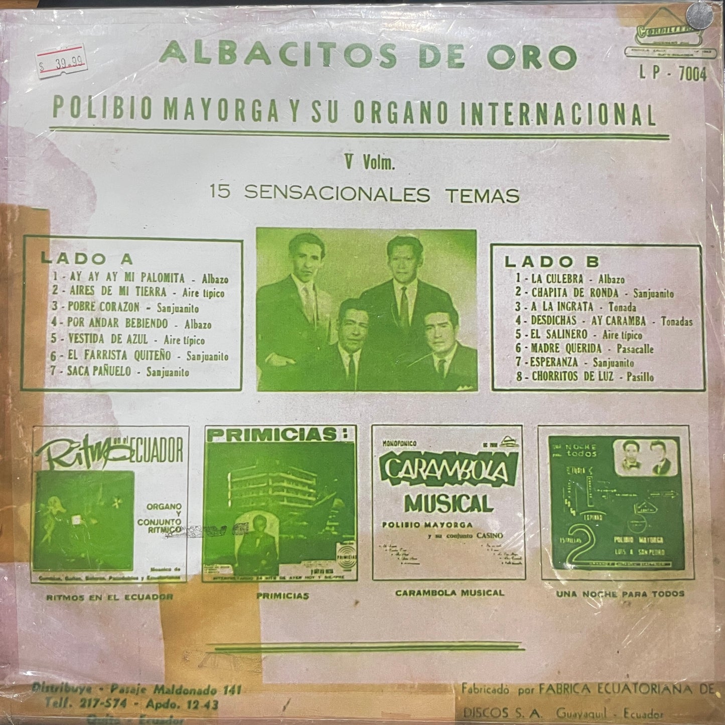 POLIBIO MAYORGA - ALBACITOS DE ORO VOL.V LP