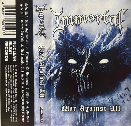 IMMORTAL - WAR AGAINST ALL CASSETTE