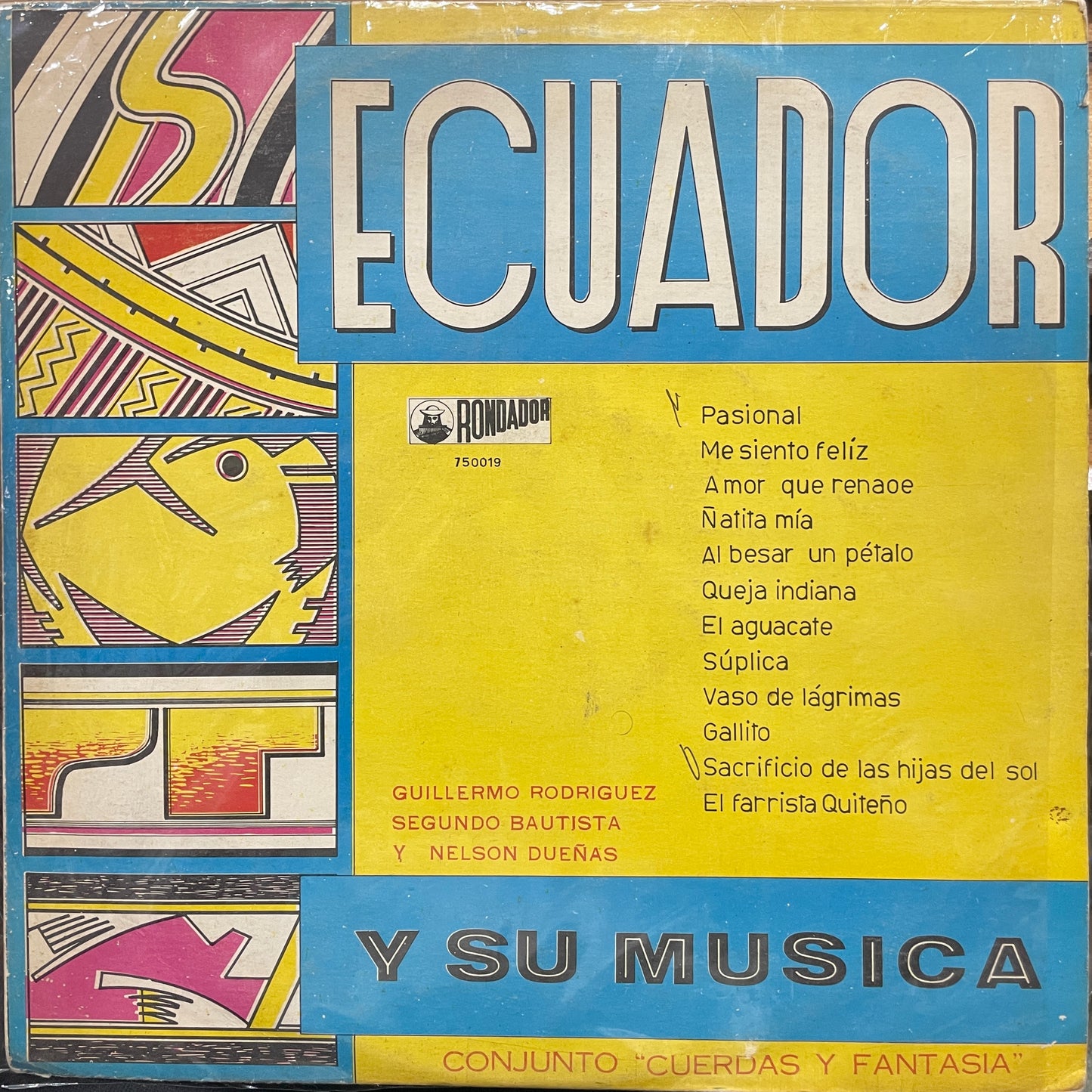 CONJUNTO CUERDAS Y FANTASIA - ECUADOR Y SU MUSICA LP
