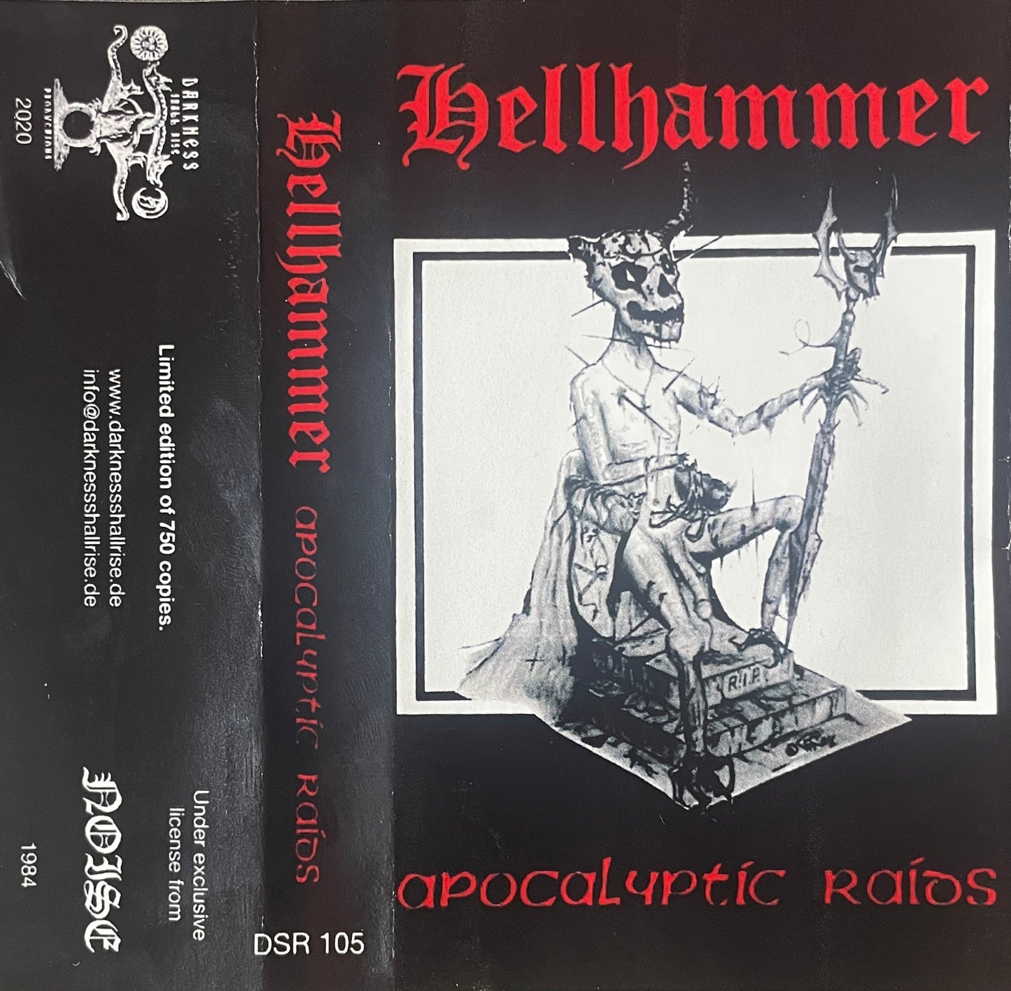 HELLHAMMER - APOCALYPTIC RAIDS CASSETTE