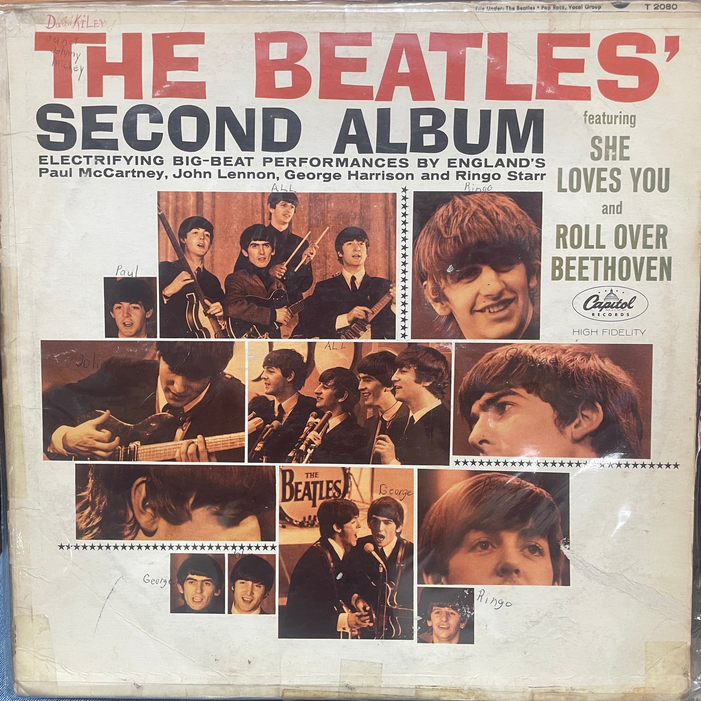 THE BEATLES - SECOND ALBUM LP