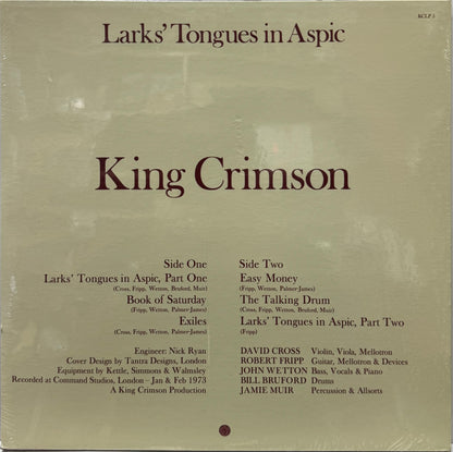 KING CRIMSON - LARKS TONGUES IN ASPC  LP