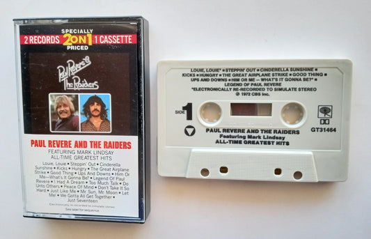 PAUL REVERE AND THE RAIDERS - ALL TIME GREATEST HITS CASSETTE