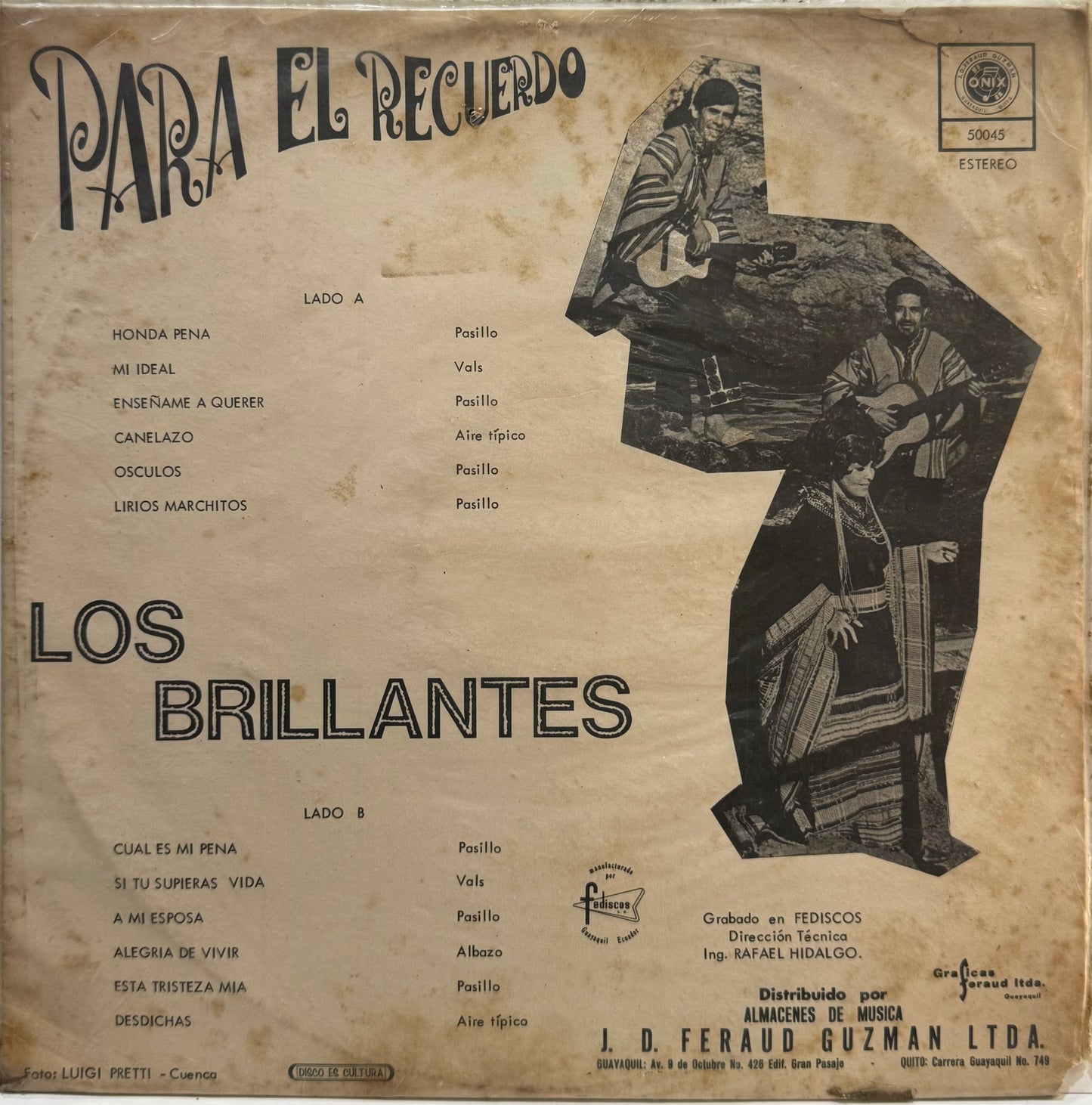 LOS BRILLANTES - PARA EL RECUERDO  LP