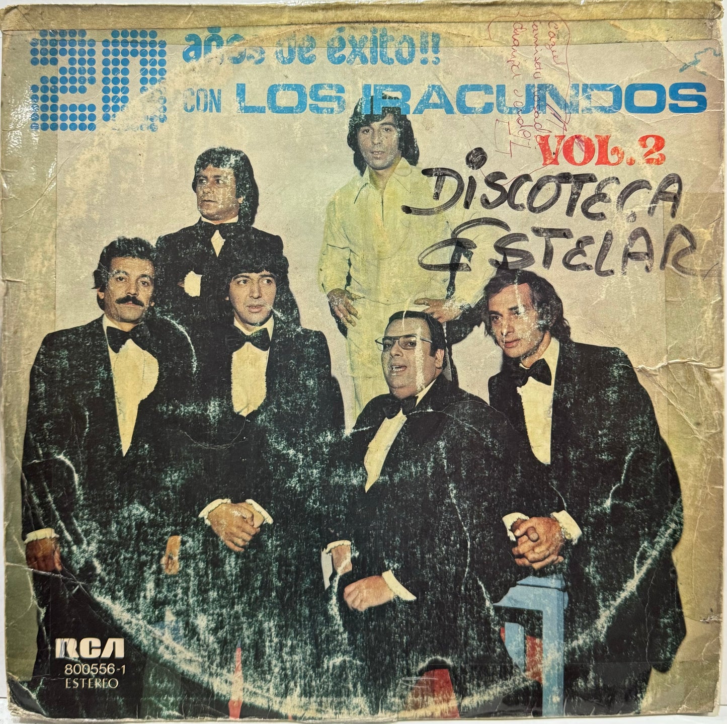 LOS IRACUNDOS - 20 AÑOS DE EXITOS VOL.2  LP
