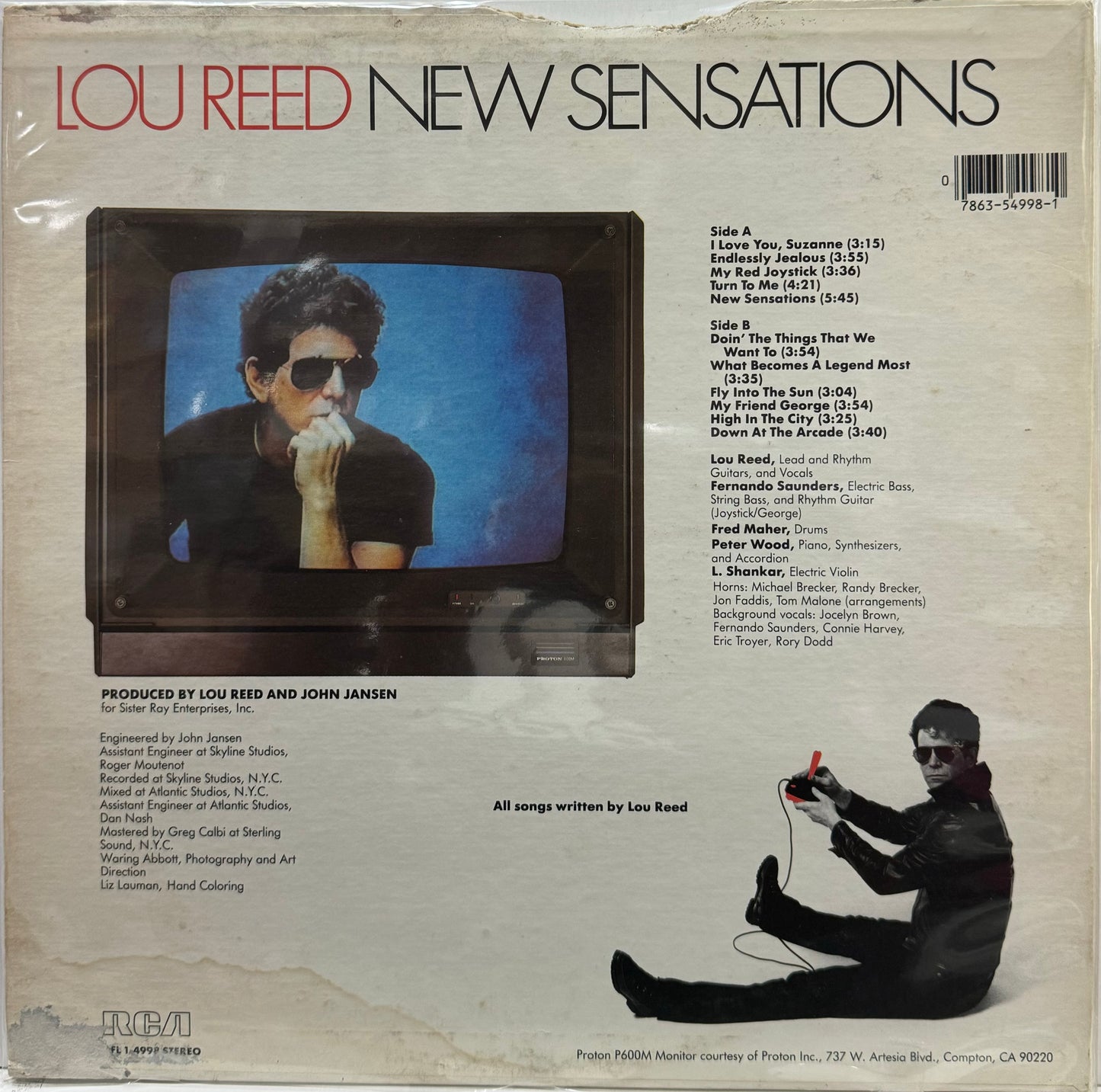 LOU REED - NEW SENSATIONS  LP
