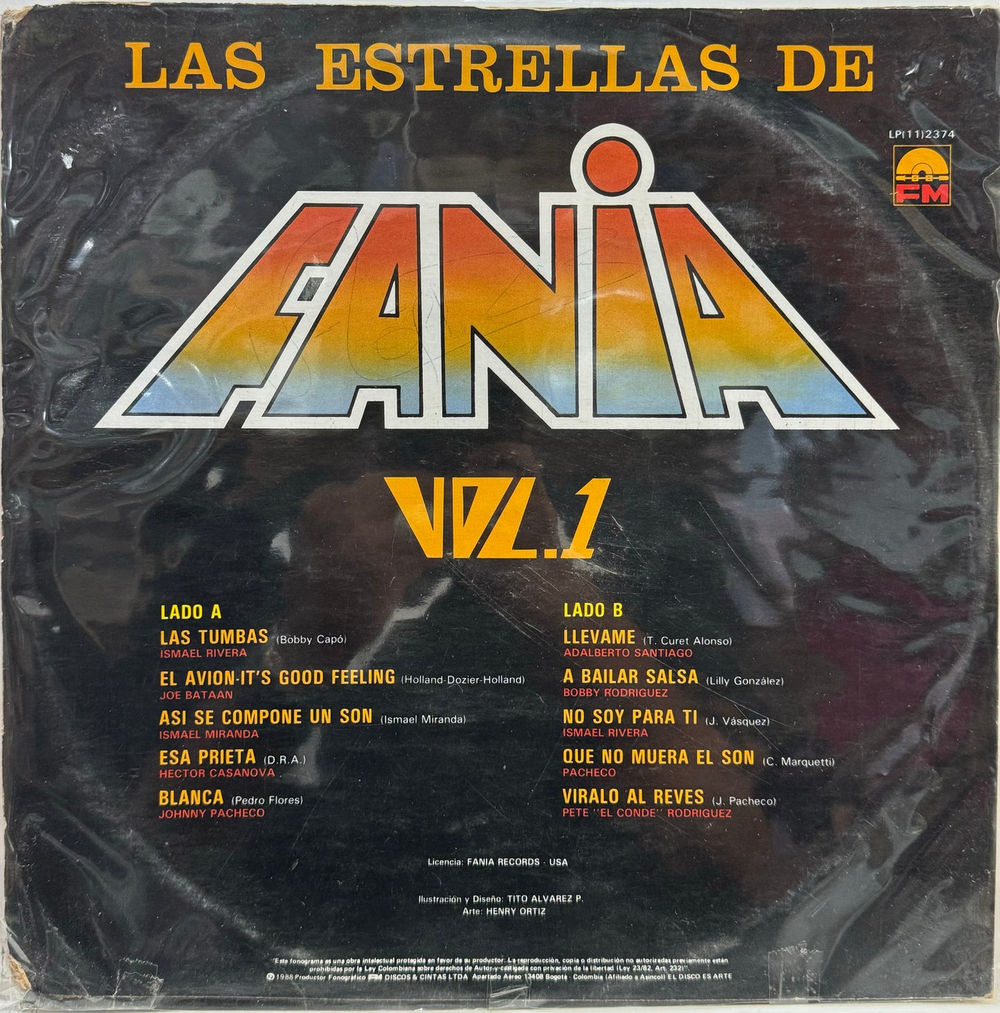 LAS ESTRELLAS DE LA FANIA VOL 1 LP