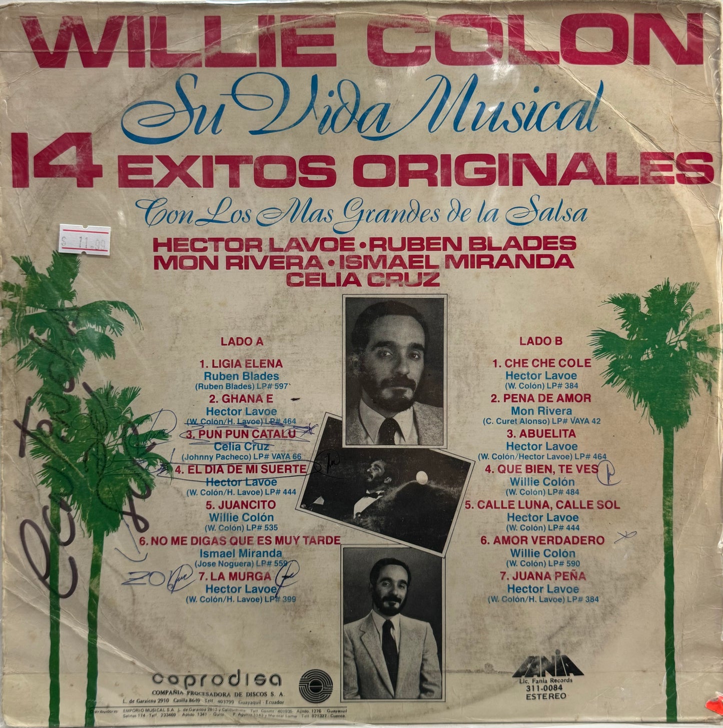 WILLIE COLON - 14 EXITOS ORIGINALES LP