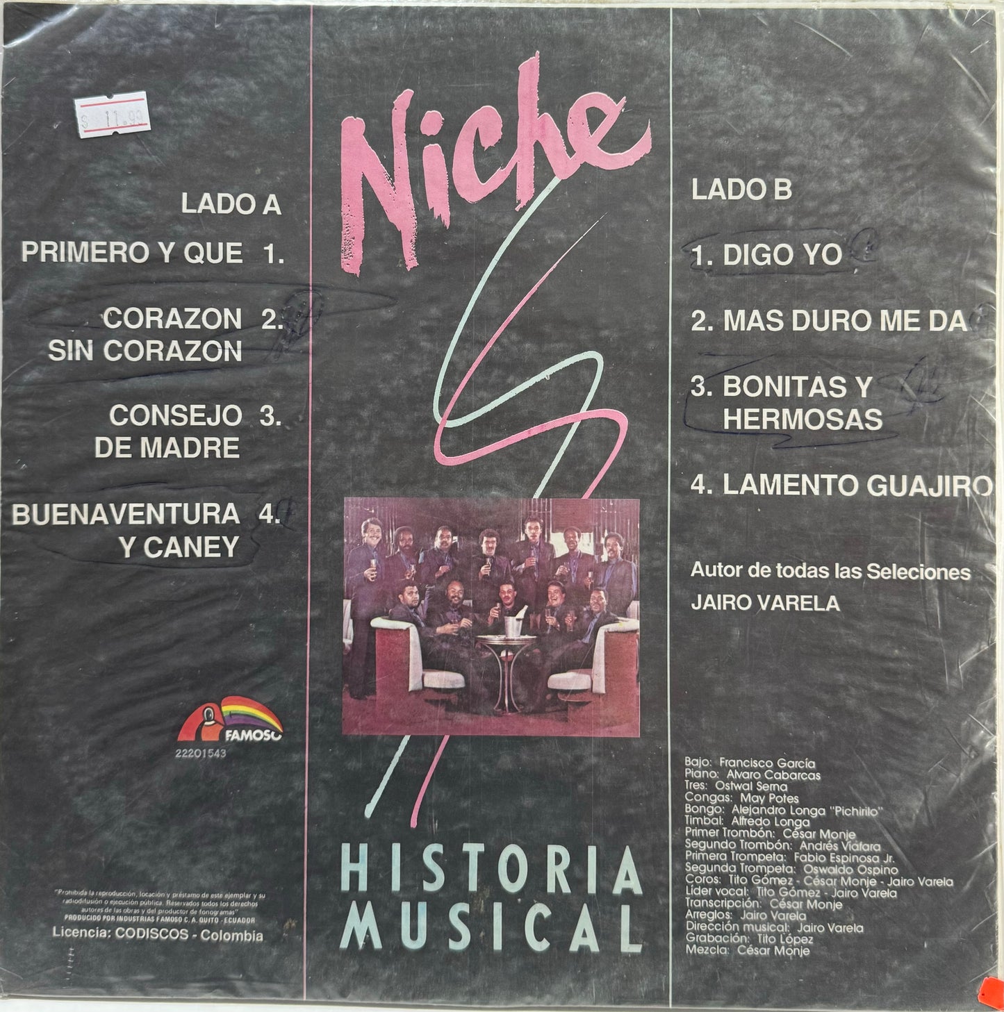 NICHE - HISTORIA MUSICAL  LP