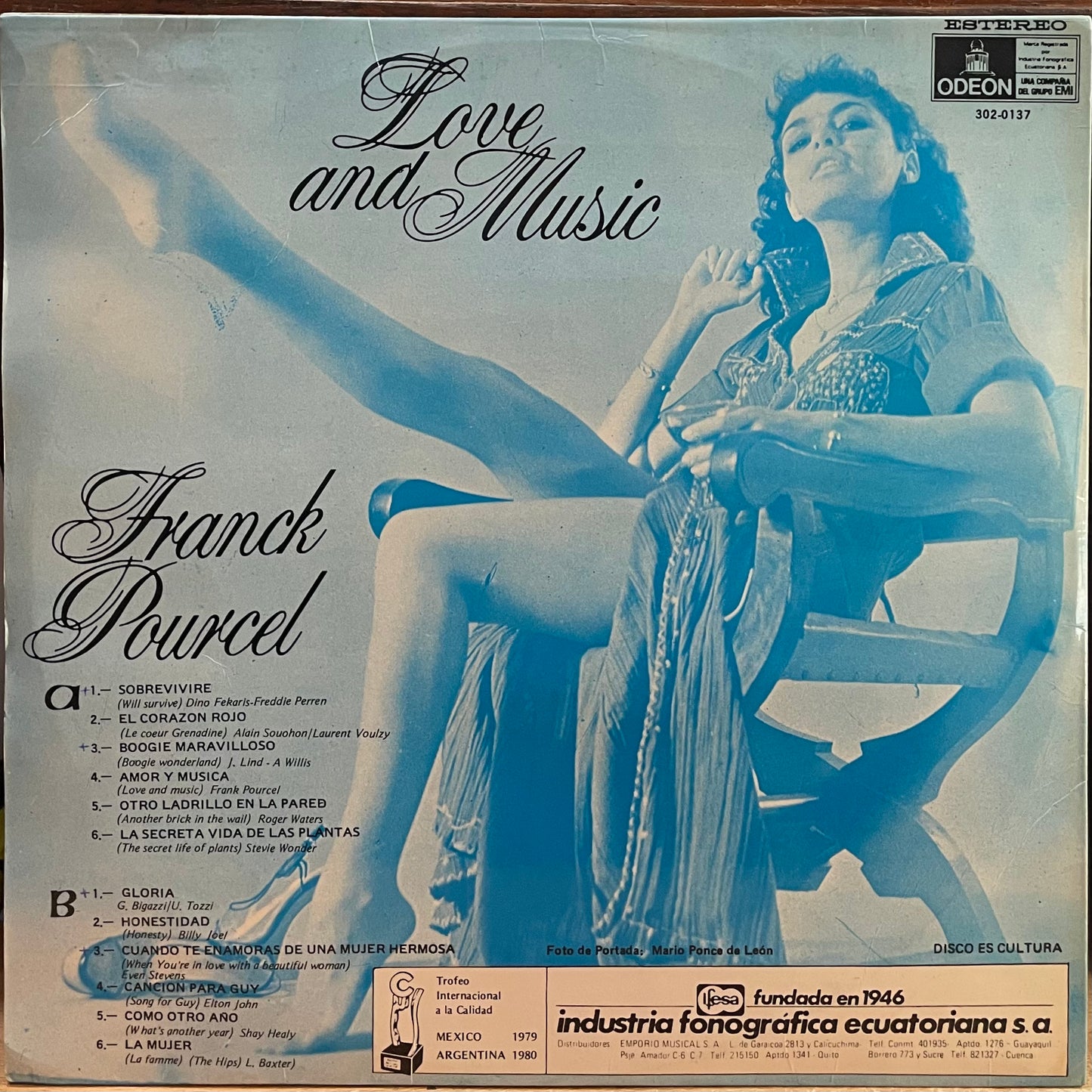 FRANCK POURCEL - LOVE AND MUSIC LP