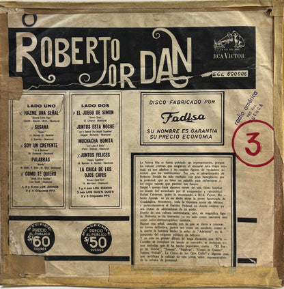 ROBERTO JORDAN - HAZME UNA SEÑAL  LP