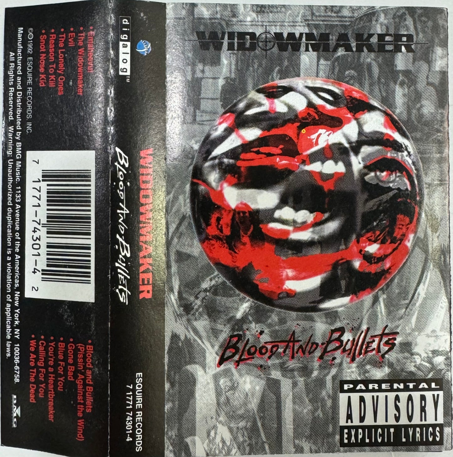 WIDOWMAKER - BLOOD AND BUILLETS CASSETTE