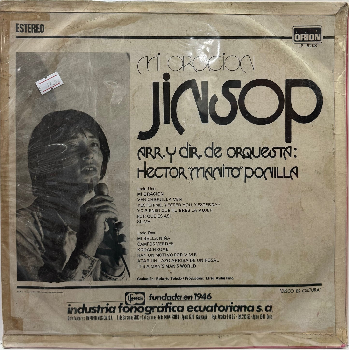 JINSOP - MI ORACION  LP