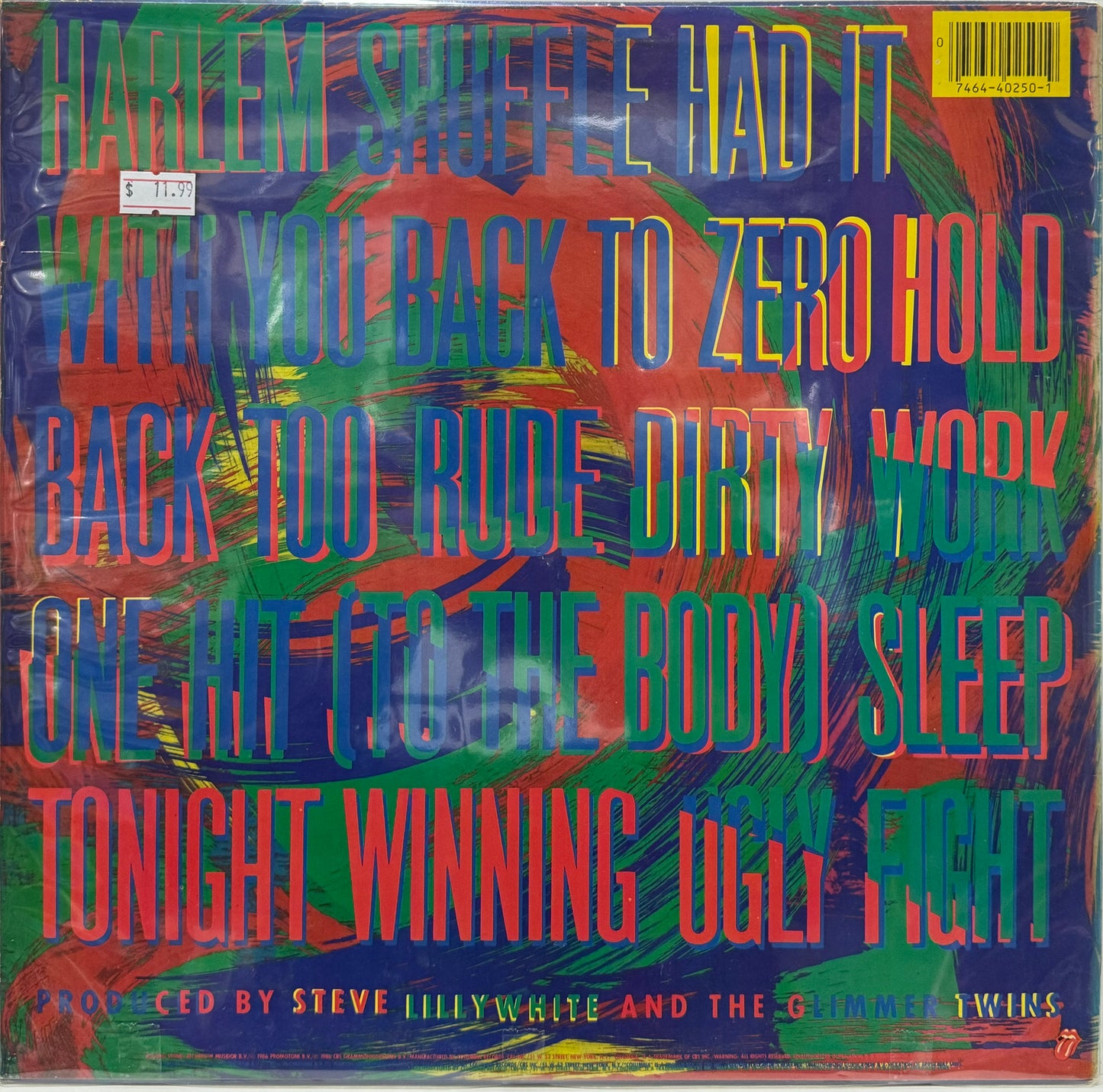 ROLLING STONES - DIRTY WORK  LP