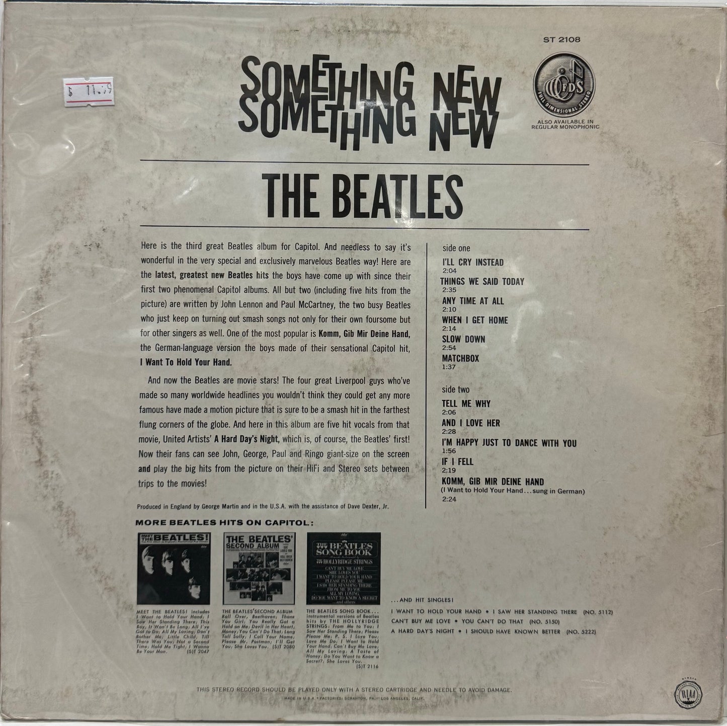 THE BEATLES - BEATLES´65 LP (DE EPOCA)